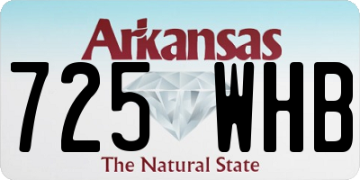 AR license plate 725WHB