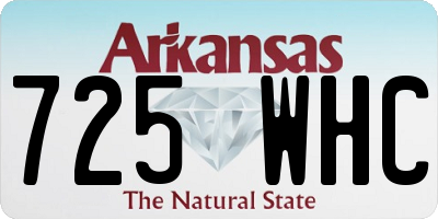 AR license plate 725WHC