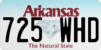 AR license plate 725WHD
