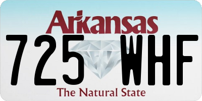 AR license plate 725WHF