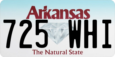 AR license plate 725WHI