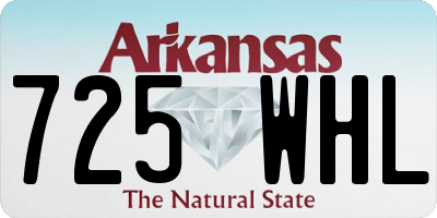 AR license plate 725WHL