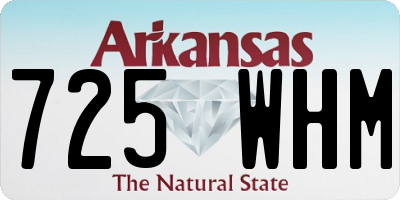 AR license plate 725WHM