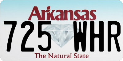 AR license plate 725WHR
