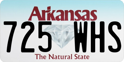 AR license plate 725WHS