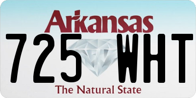 AR license plate 725WHT