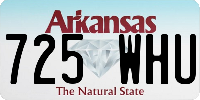 AR license plate 725WHU