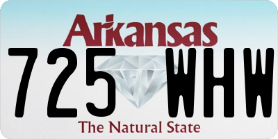 AR license plate 725WHW