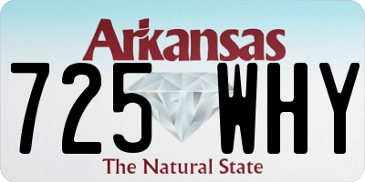 AR license plate 725WHY