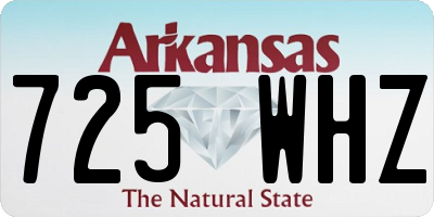 AR license plate 725WHZ