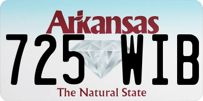 AR license plate 725WIB