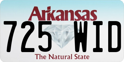 AR license plate 725WID