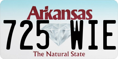 AR license plate 725WIE