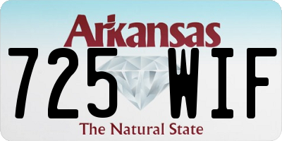 AR license plate 725WIF
