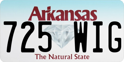 AR license plate 725WIG