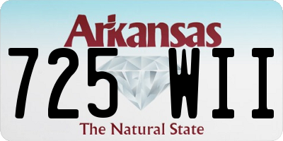 AR license plate 725WII