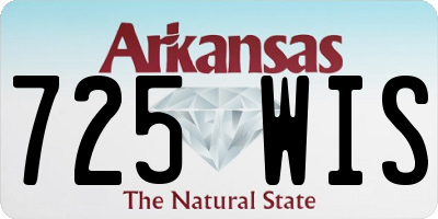 AR license plate 725WIS