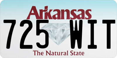 AR license plate 725WIT