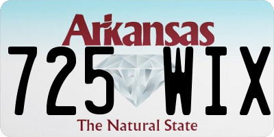 AR license plate 725WIX
