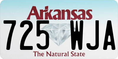 AR license plate 725WJA