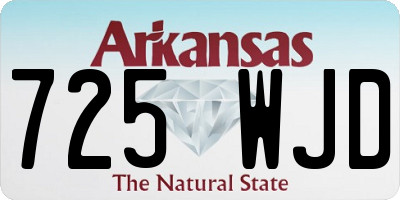 AR license plate 725WJD