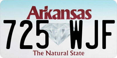 AR license plate 725WJF
