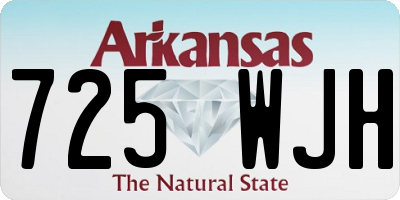 AR license plate 725WJH