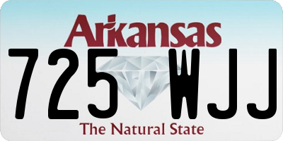 AR license plate 725WJJ