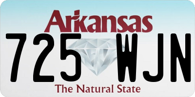 AR license plate 725WJN