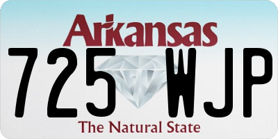 AR license plate 725WJP