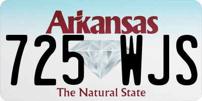 AR license plate 725WJS
