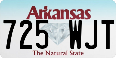 AR license plate 725WJT