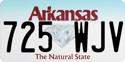 AR license plate 725WJV