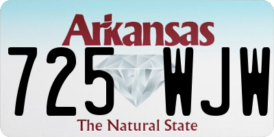 AR license plate 725WJW