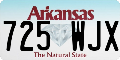 AR license plate 725WJX