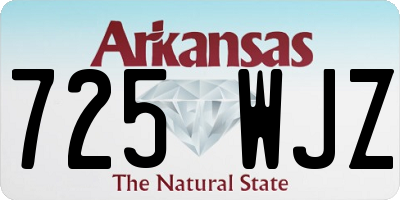 AR license plate 725WJZ