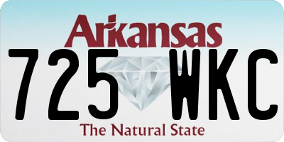 AR license plate 725WKC