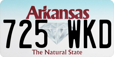 AR license plate 725WKD