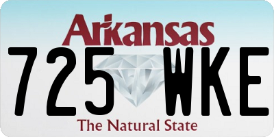 AR license plate 725WKE
