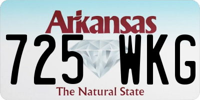 AR license plate 725WKG