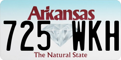 AR license plate 725WKH