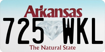 AR license plate 725WKL