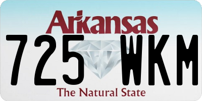 AR license plate 725WKM