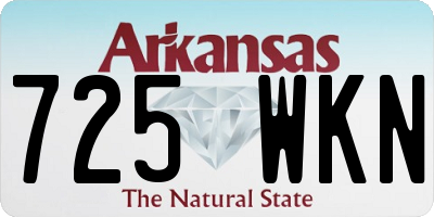 AR license plate 725WKN