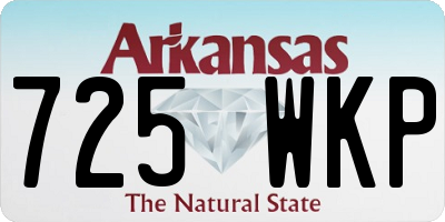 AR license plate 725WKP