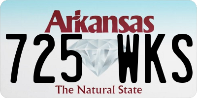 AR license plate 725WKS