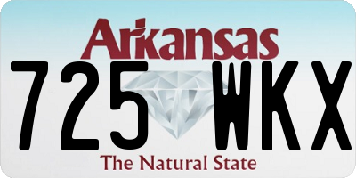 AR license plate 725WKX