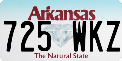 AR license plate 725WKZ