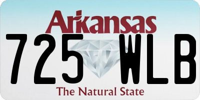 AR license plate 725WLB