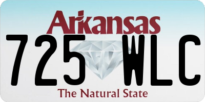 AR license plate 725WLC